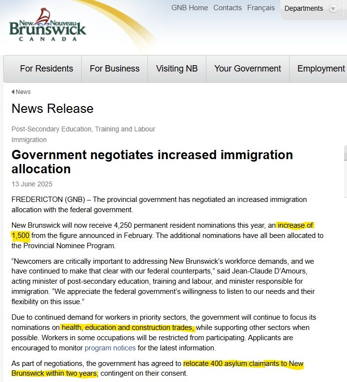 THỎA THUẬN TĂNG NHẬP CƯ TẠI MỘT SỐ TỈNH BANG